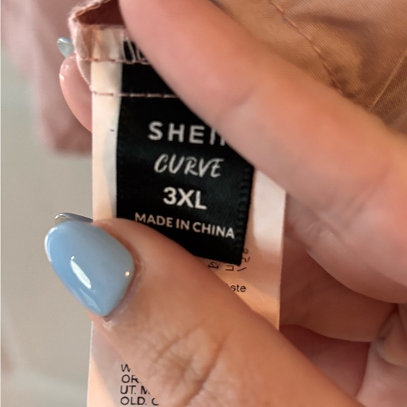 SHEIN Curve Light Pink Blouse - Picture 2 of 2